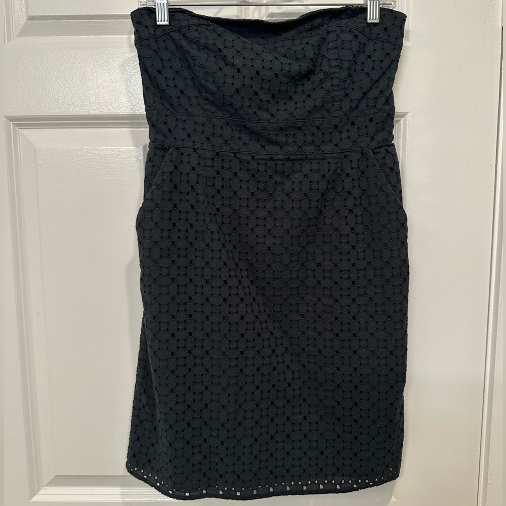 New York & Company Black Strapless Dress